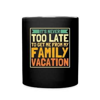 Road Trip Holiday Family Holiday Family Gift - Full Colour Mug - black - Front