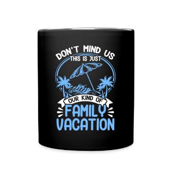 Road Trip Holiday Family Holiday Family Gift - Full Colour Mug - black - Front