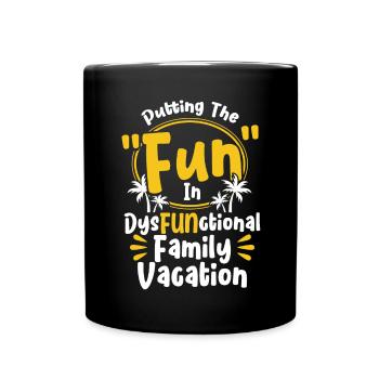 Road Trip Holiday Family Holiday Family Gift - Full Colour Mug - black - Front