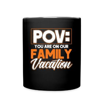 Road Trip Holiday Family Holiday Family Gift - Full Colour Mug - black - Front
