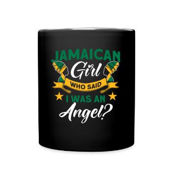 Jamaika Jamaikanische Flagge Geschenk - Tasse einfarbig - Schwarz - Vorne