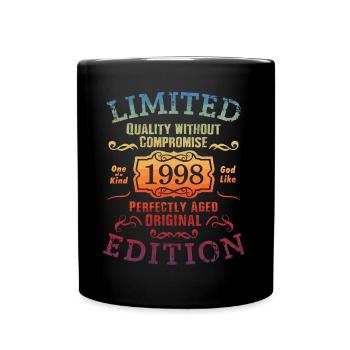 Anniversaire 1998 Édition Limitée Cadeau Occasion Cool - Mug uni - noir - Devant