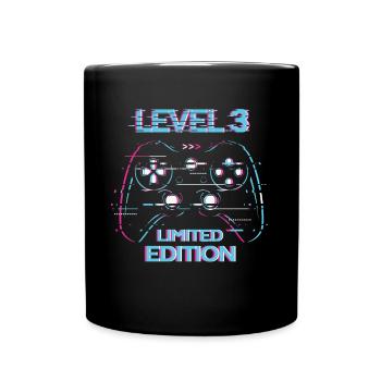 Birthday Level 3 Gaming Limited Edition Gift - Full Colour Mug - black - Front