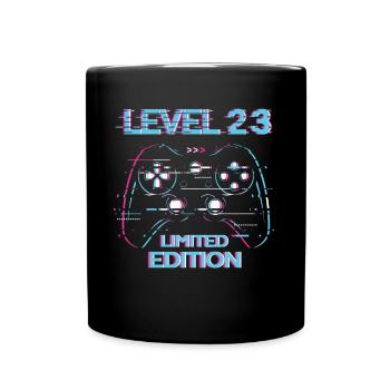 Anniversaire Niveau 23 Gaming Édition Limitée Gamer - Mug uni - noir - Devant