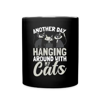 Cats Cat Owner Pet Animals Gift - Full Colour Mug - black - Front