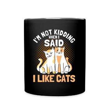 Cats Cat Owner Pet Animals Gift - Full Colour Mug - black - Front