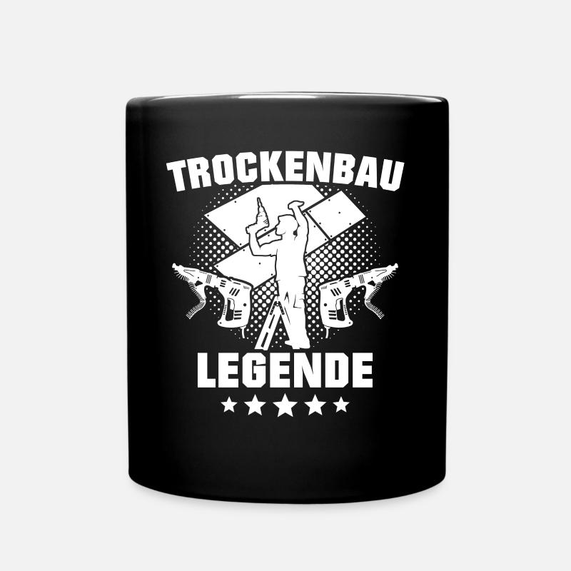 Trockenbauer - Tasse einfarbig - Schwarz