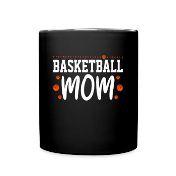 Basketball Mom Fan Gift Idea - Tasse einfarbig - Schwarz - Vorne