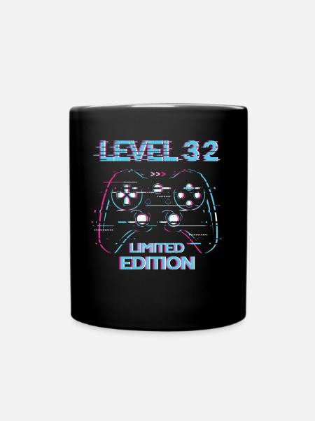 Jeu d’anniversaire Level 32 Gaming Limited Edition Gamer - Mug uni - noir