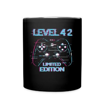 Birthday Level 42 Gaming Limited Edition Gamer - Full Colour Mug - black - Front