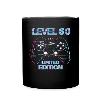 Birthday Level 60 Gaming Limited Edition Gamer - Full Colour Mug - black - Front