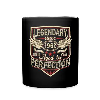 Légendaire depuis 1962 vintage vintage anniversaire - Mug uni - noir - Devant