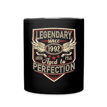 Légendaire depuis 1992 vintage vintage anniversaire - Mug uni - noir - Devant