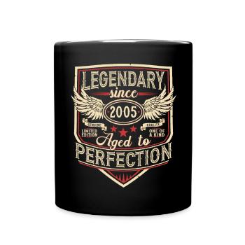 Légendaire depuis l’anniversaire vintage 2005 - Mug uni - noir - Devant