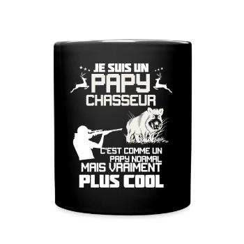 Mon Papy Chasseur Cool Préféré Humour Chasse - Mug uni - noir - Devant