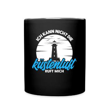 Norddeutsch Norden Nordsee Zitate Heimat Geschenk - Tasse einfarbig - Schwarz - Vorne