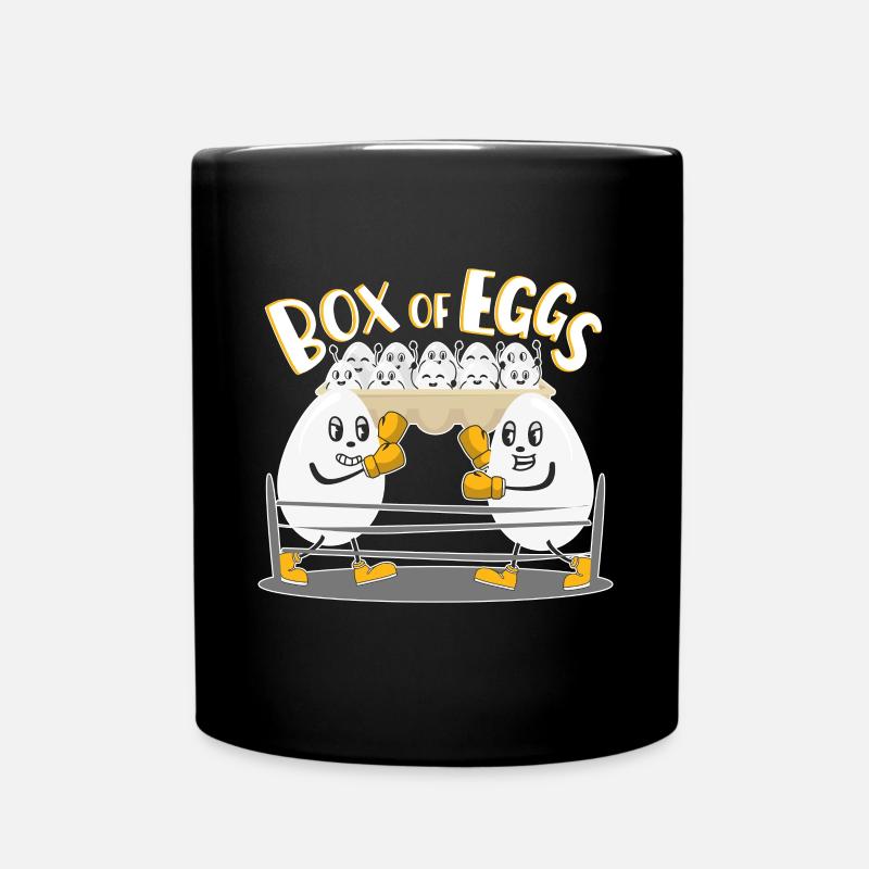 Cooler Eggs - Funny Eggs Gift Idea Farmer - Full Colour Mug - black