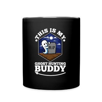 C’est mon copain de chasse aux fantômes - Mug uni - noir - Devant