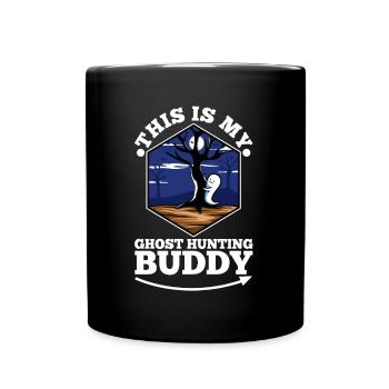 C’est mon copain de chasse aux fantômes - Mug uni - noir - Devant