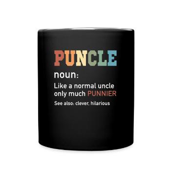 Puncle Oncle Normal Beaucoup Punnier Drôle Oncle - Mug uni - noir - Devant