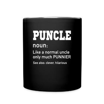 Puncle Oncle Normal Beaucoup Punnier Drôle Oncle - Mug uni - noir - Devant