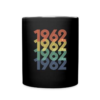 Cool Retro 1962, 60 ans, cadeau de 60e anniversaire - Mug uni - noir - Devant