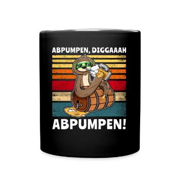 Bière paresseuse à souder - Mug uni - noir - Devant