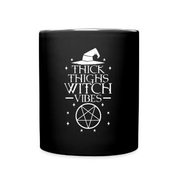 Thick Thighs Witch Vibes - Full Colour Mug - black - Front