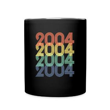 2004 Jahrgang 20. Geburtstag Männer Frauen 20 Jahre - Tasse einfarbig - Schwarz - Vorne