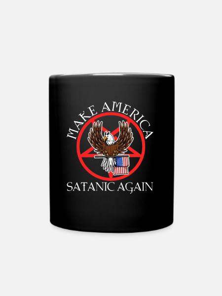 Make America Satanic Again - Tasse einfarbig - Schwarz