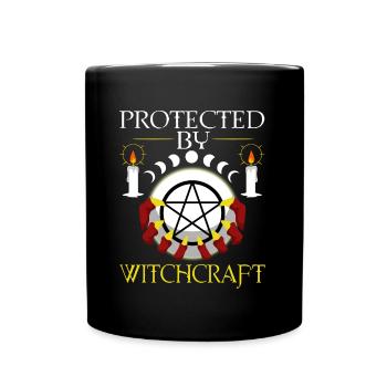 Protégé par la sorcellerie - Mug uni - noir - Devant