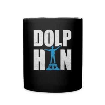 Dolphin Flyboarding Wassersport Hydrojet - Tasse einfarbig - Schwarz - Vorne