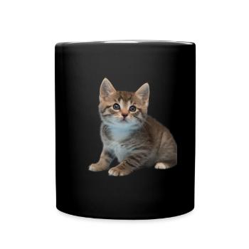 Conception de chat - Mug uni - noir - Devant