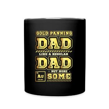 Dad wie ein normaler Vater, aber mehr Bergbau. - Tasse einfarbig - Schwarz - Vorne