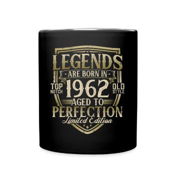 1962 Vintage Born Legends Cadeau d’anniversaire - Mug uni - noir - Devant