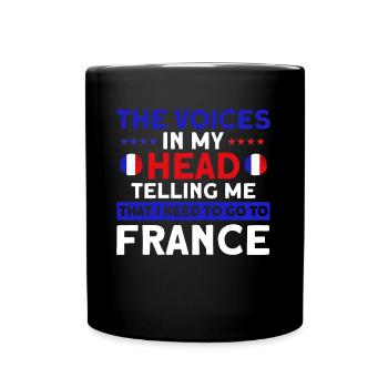 Français Drapeau Français Roots Cadeau - Mug uni - noir - Devant