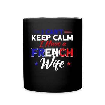 Français Drapeau Français Roots Cadeau - Mug uni - noir - Devant
