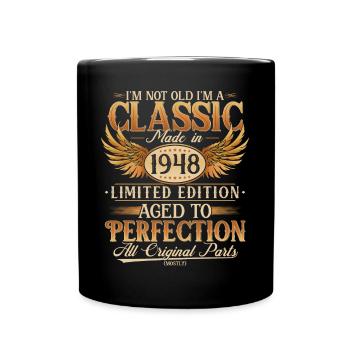Vintage 1948 Vintage Retro Cadeau d’anniversaire - Mug uni - noir - Devant
