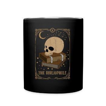 Bibliophile Tarot Card Occult Club Gothic - Full Colour Mug - black - Front