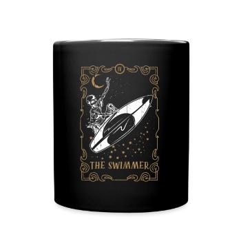 Carte de Tarot Club Occulte Gothic Surfer Nageur Surf - Mug uni - noir - Devant