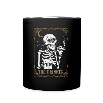 Tarot Card Occult Club Gothic Vice Drinker - Tasse einfarbig - Schwarz - Vorne
