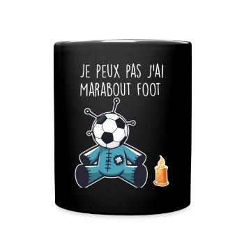 J'Peux Pas J'ai Marabout Foot Humour Sport - Mug uni - noir - Devant