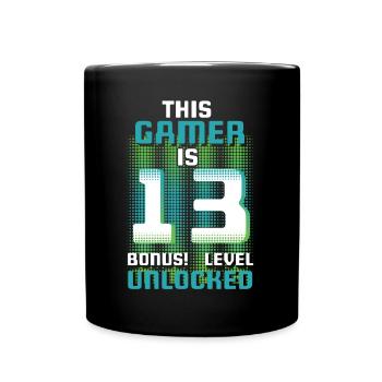Ce joueur est un amateur de jeux vidéo Gamer Age 13 - Mug uni - noir - Devant