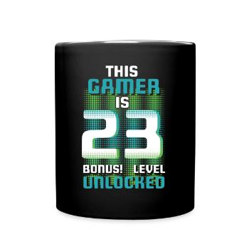 This Gamer Is Video Game Lover Gamer Age 23 - Full Colour Mug - black - Front