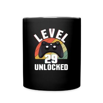 Retro Gamer Video Game Lover Gamer Age 29 Déverrouillé - Mug uni - noir - Devant