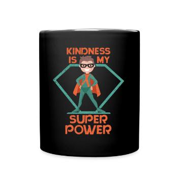 Kindness Power Super Courage Orange Unity Day - Full Colour Mug - black - Front