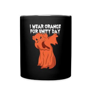 Ghost End Bullying Kindness Wear Orange Unity Day - Tasse einfarbig - Schwarz - Vorne