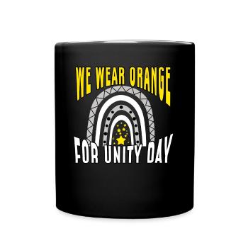 Stars Kind Courage Wear Orange Rainbow Unity Day - Tasse einfarbig - Schwarz - Vorne