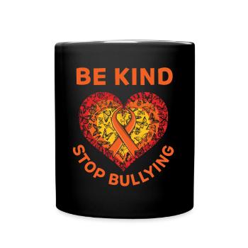 Stop Bullying Peace Kindness Awareness Unity Day - Tasse einfarbig - Schwarz - Vorne