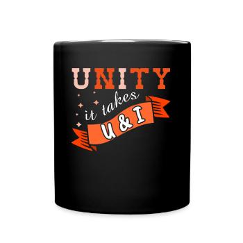 You I Orange Peace Kindness Awareness Unity Day - Tasse einfarbig - Schwarz - Vorne